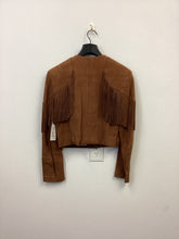 Load image into Gallery viewer, Vtg 80s Brown Fringe Concho Jacket
