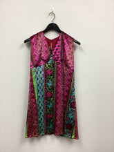 Load image into Gallery viewer, Vtg 70s Bias Cut Print Mini Dress
