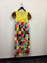 Load image into Gallery viewer, Vtg 60s Patchwork Maxi Dress
