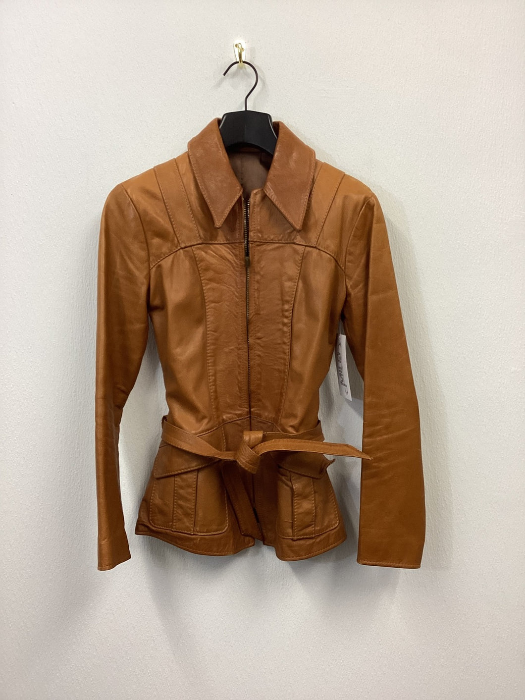 Vtg 70s Leather Blazer Jacket