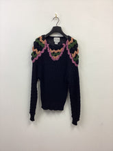 Load image into Gallery viewer, Vtg 80s Crochet Embellished Sweater
