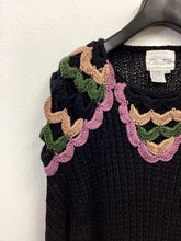 Load image into Gallery viewer, Vtg 80s Crochet Embellished Sweater
