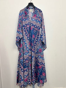 Audrey Indian Maxi Dress - Blue