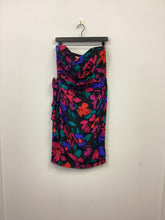 Load image into Gallery viewer, Vtg 80s Strapless Silk Dress
