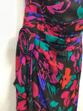 Load image into Gallery viewer, Vtg 80s Strapless Silk Dress
