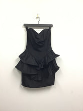 Load image into Gallery viewer, Vtg 80s Strapless Taffeda Dress
