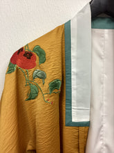 Load image into Gallery viewer, Vtg Mustard Embroidered Kimono
