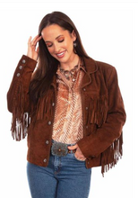 Load image into Gallery viewer, Scully Fringe Lacing Jacket - Brown
