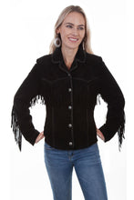 Load image into Gallery viewer, Scully Fringe Concho Jacket - Black
