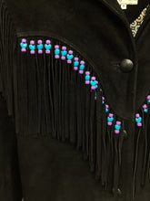 Load image into Gallery viewer, Vtg 80s Beaded Fringe Jacket As Is
