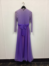 Load image into Gallery viewer, Vtg 60s Purple Chiffon Maxi Dress
