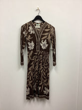 Load image into Gallery viewer, Vtg Emilio Pucci Brown Midi Dress
