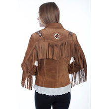 Load image into Gallery viewer, Scully Beaded Fringe Jacket - Bourbon
