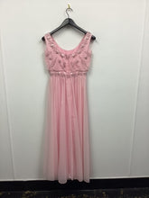 Load image into Gallery viewer, Vtg 60s Beaded Chiffon Maxi Dress
