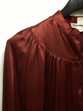 Load image into Gallery viewer, Vtg 80s Rusty Satin Blouse Deadstock
