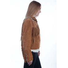 Load image into Gallery viewer, Scully Beaded Fringe Jacket - Bourbon
