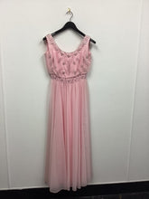 Load image into Gallery viewer, Vtg 60s Beaded Chiffon Maxi Dress
