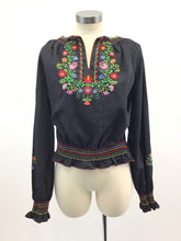 Load image into Gallery viewer, Vtg Embroidered Peasant Blouse
