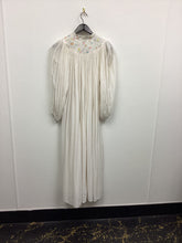 Load image into Gallery viewer, Vtg 70s Gauze &amp; Eyelet Maxi Dress As Is
