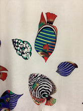 Load image into Gallery viewer, Vtg 80s Tropical Fish Print Designer Dress As Is
